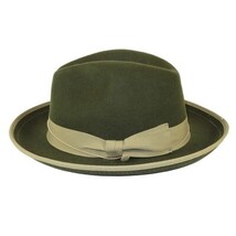 Men's Broner Wool Hat Classic Soft Fedora Swanky 73-147 Olive Green image 4