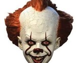 Pennywise Clown IT Full Head Costume Latex Mask Cosplay Adult One Size - £54.21 GBP