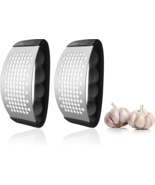 2 Stainless Steel Garlic Press Rocker Heavy Duty Garlic Crusher Dishwash... - $9.99