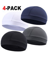 4PACK Sport Beanie Breathable Hat Skull Cap Sleep Hat Helmet Liner for M... - £27.89 GBP