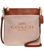 Coach Kitt Denim Jacquard Crossbody Pouch ~NWT~ Amber C0662 - £91.28 GBP