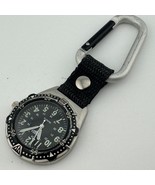 Dakota Quartz Pocket Watch Men 30m Silver Black Military Dial Snap-on Ne... - $36.75 CAD