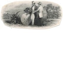 1860 “Tobacco No. 1” Vignette engraving Proof india paper American Bank ... - $48.99