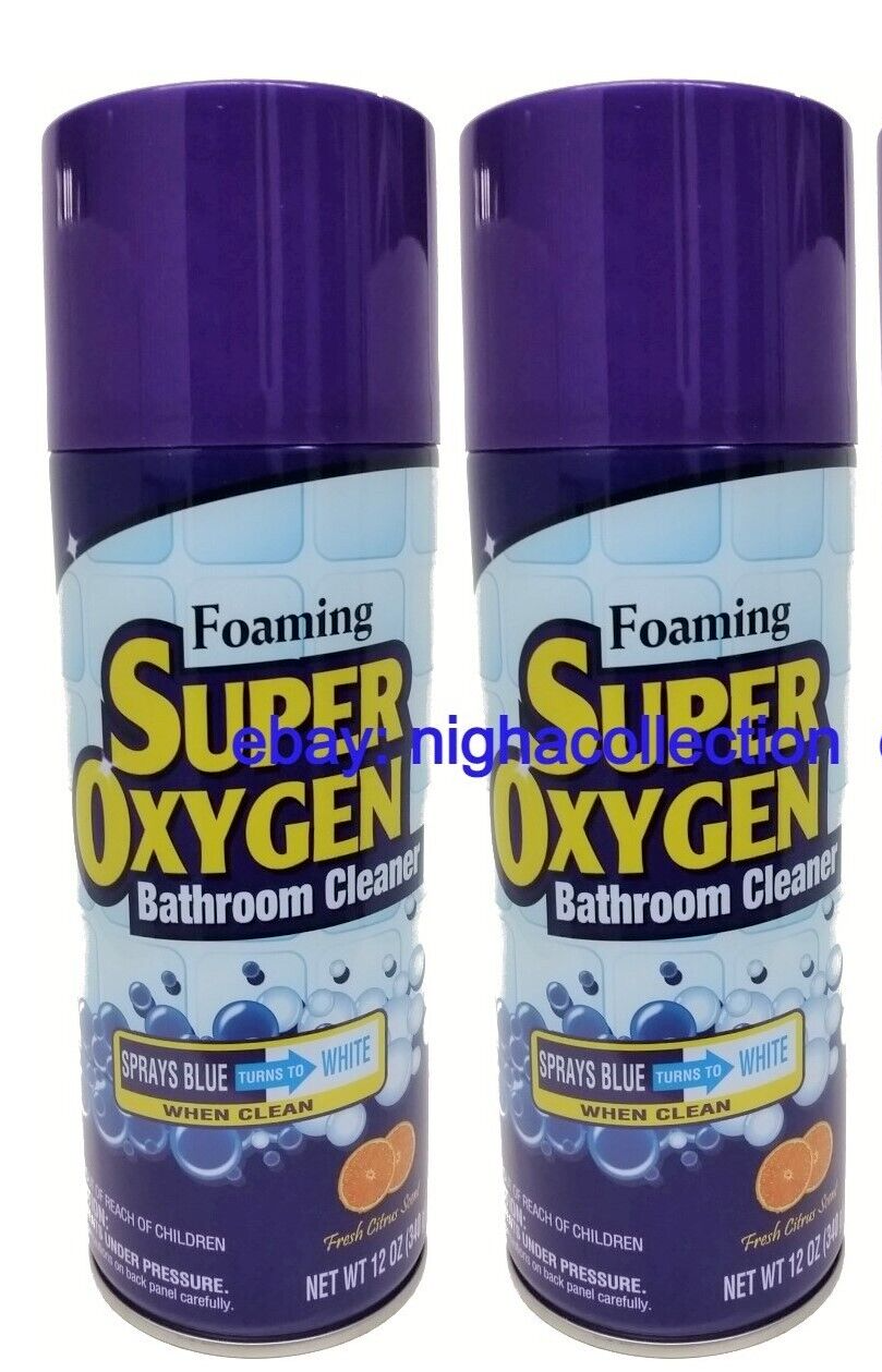 LOT 2 x T.H.Store Foaming Super Oxygen Bathroom Cleaner FreshCitrus Scent 12ozEa - $18.80