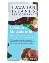 Hawaiian Islands Coconut Macadamia Herbal Tea, All Natural Tea - 20 Teabags Per  - £27.22 GBP