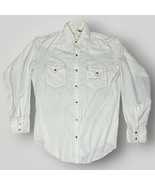 Vintage Pearl Snap Western Shirt Richman Brothers White Contrast Shipping H - £34.29 GBP