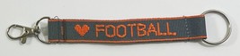 Football Personalized Keychain Orange Gray - $8.90