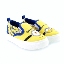 Boy&#39;s &quot;Minions&quot; Yellow &amp; Blue Slip-On Canvas sneakers ~ &quot;Size 13&quot; ~ NEW!!! - £14.74 GBP