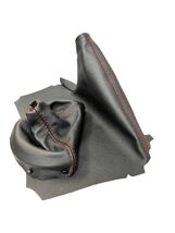 Leather Shift &amp; E-Brake Boot Cover, Red Stitching, for Subaru BRZ/Scion ... - $35.00