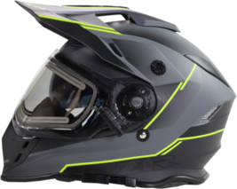 Z1R Mens Range Bladestorm Snow Electric Helmet Gray/Black/Yellow Medium - £194.83 GBP