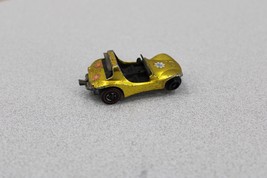 Hot Wheels Gold 1969 Sand Crab Red Lines Flowers Dune Buggy Missing Wheel - £15.79 GBP