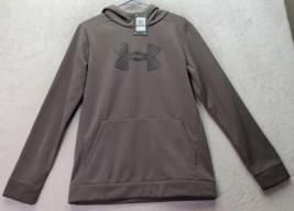 Under armour Hoodie Youth XL Gray Fleece Polyester Long Sleeve Pockets Pullover - $18.44