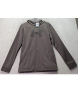 Under armour Hoodie Youth XL Gray Fleece Polyester Long Sleeve Pockets P... - £14.46 GBP