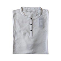 John Varvatos Duke Henley T shirt Optic White XXL $109  WORLDWIDE SHIPPING - $74.25