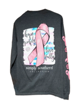 Simply Southern Long Sleeve T-shirt &quot; Hope Simply&quot; Charcoal  Gray Size Small - £11.71 GBP