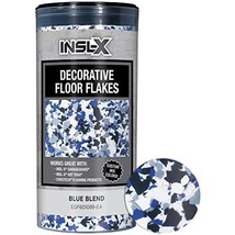 INSL-X PRODUCTS EGF601099-EA RED Combo Decorative Floor Flakes, 12 oz, Blue - $26.56