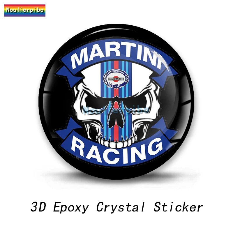 3D Personalized Crystal Top Gel Decal Martini Racing Launch  Die Cut Vinyl Car M - £14.47 GBP