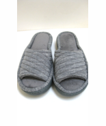 Isotoner women&#39;s clog/slide slippers, open toe gray 6.5-7 NWOT Never worn - $12.79
