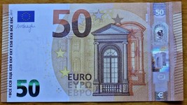 NEW 50 EURO BANKNOTE BU UNC RARE CONDITION ISSUE 2017 - $130.51