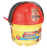 Tonka Fireman Helmet &amp; Bucket With 25 Piece Construction Set Ages 3+ NEW - £20.23 GBP