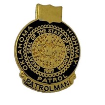 Oklahoma Highway Patrol Trooper Police Law Enforcement Enamel Lapel Hat Pin - £11.95 GBP