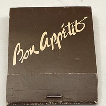 Vintage Matchbox Cover  Bon Appetit Restaurant Dunedin, Florida gmg unstruck - £10.05 GBP