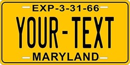 Maryland 1966 Personalized Tag Vehicle Car Auto License Plate - £13.17 GBP