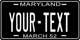 Maryland 1952 Personalized Tag Vehicle Car Auto License Plate - £13.17 GBP
