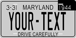 Maryland 1944 Personalized Tag Vehicle Car Auto License Plate - £13.17 GBP