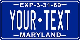 Maryland 1969 Personalized Tag Vehicle Car Auto License Plate - £13.17 GBP