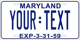 Maryland 1959 Personalized Tag Vehicle Car Auto License Plate - £13.19 GBP