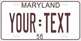 Maryland 1956 Personalized Tag Vehicle Car Auto License Plate - £13.17 GBP