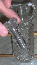 Vintage Anchor Hocking Wexford Clear glass Cruet Bottle 7-3/4" tall - $95.00
