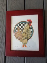 Blue Plate Special Rooster 8x10 Wood Frame #450 Limited Edition Print - £22.94 GBP