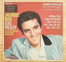 Elvis Presley RCA Victor 45 LP Record EPA-4114 Jailhouse Rock MGM Movie ... - £66.18 GBP