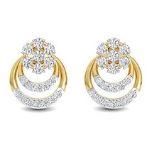 18KT Yellow Gold SI Diamond Earrings for Women - £775.25 GBP