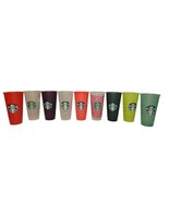 Lot Of 8 Starbucks Coffee Reusable Travel Tumbler Plastic Cups 24 fl oz - $542.53 MXN