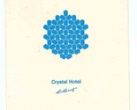 Crystal Hotel Lunch and Diner Menu St Moritz Switzerland 1968 - £14.28 GBP