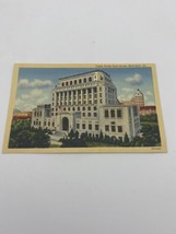 Vtg Postcard Lithograph Shreveport Louisiana Caddo Parish Courthouse 1940s Linen - £10.32 GBP