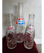 3 VINTAGE PEPSI-COLA BOTTLES (#2386)  - €25,17 EUR