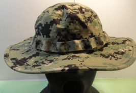 NEW U.S. NAVY USN TYPE II NWU WOODLAND CAMOUFLAGE BOONIE XL 7 1/2 7 5/8 ... - $43.73