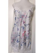 In Bloom by Jonquil Floral print Chemise with lace trim Size 2X Ivory - $33.78 CAD