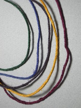  30&quot; Hand Dyed Hemp Cord, Red/Maroon - $55.22 MXN
