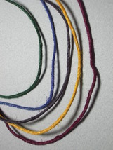30&quot; Hand Dyed Hemp Cord&quot; Yellow - £2.38 GBP