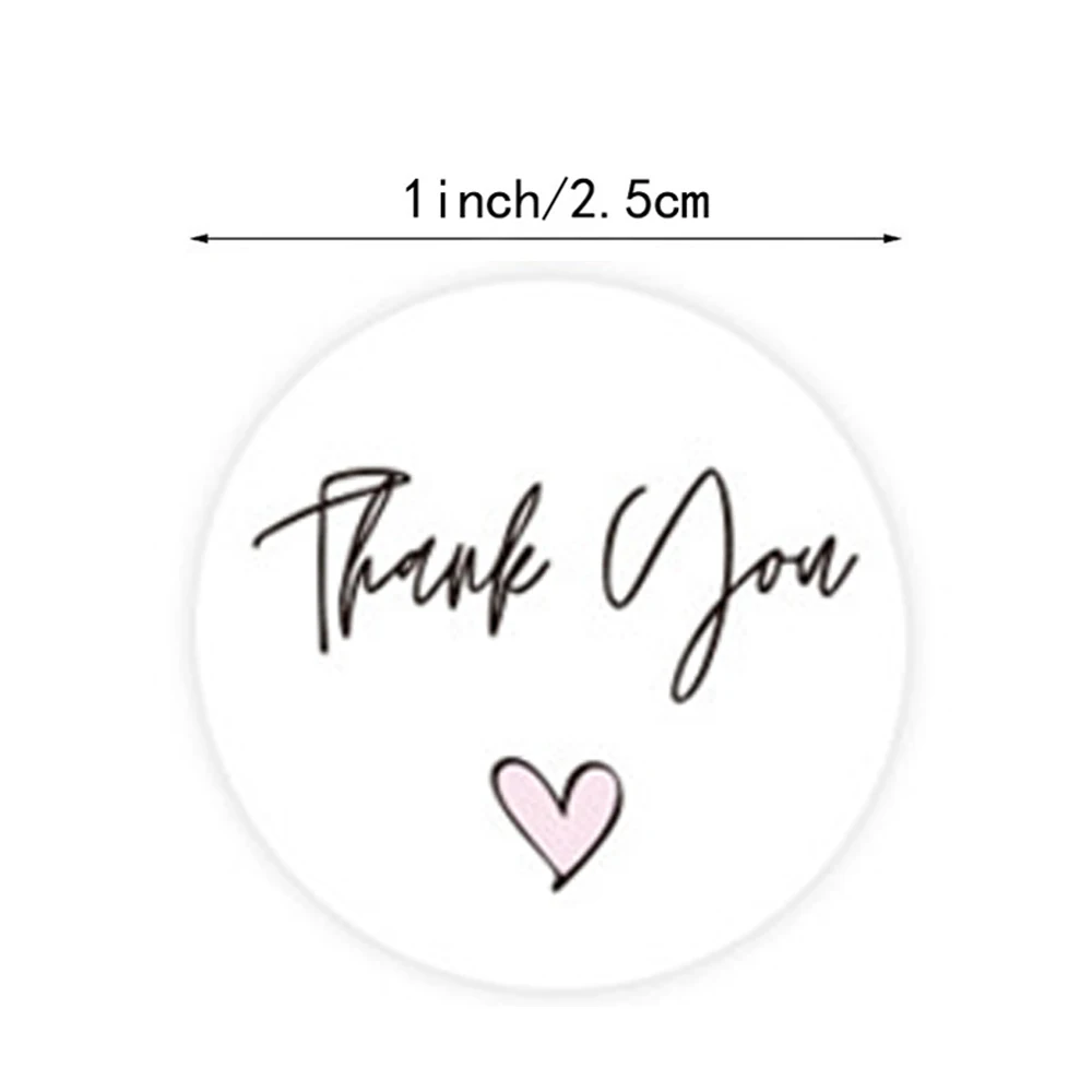 House Home 100-500pcs Round Thank You Stickers for Envelope Seal Labels Gift dec - £19.28 GBP