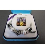 Bella Perlina Charm Bracelet Deluxe Set +6 Extra Glass Beads Charms New ... - £31.86 GBP