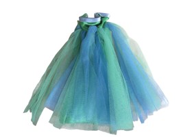 Vintage Barbie Ball Gown 1963 Senior Prom Dress Blue &amp; Green Satin #951 - $633.78 MXN