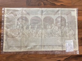 Last Supper Lace Panel Made in Nottingham 40 X 60 Centimeters New in Pac... - £24.28 GBP