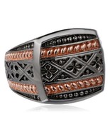 Amazon Collection Men&#39;s Sterling Silver Ring Size 10 - $67.65 CAD