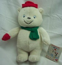 Vintage 1995 Dakin Norwood Polar Bear W/ Hat Scarf 10&quot; Plush Stuffed Animal - £23.36 GBP